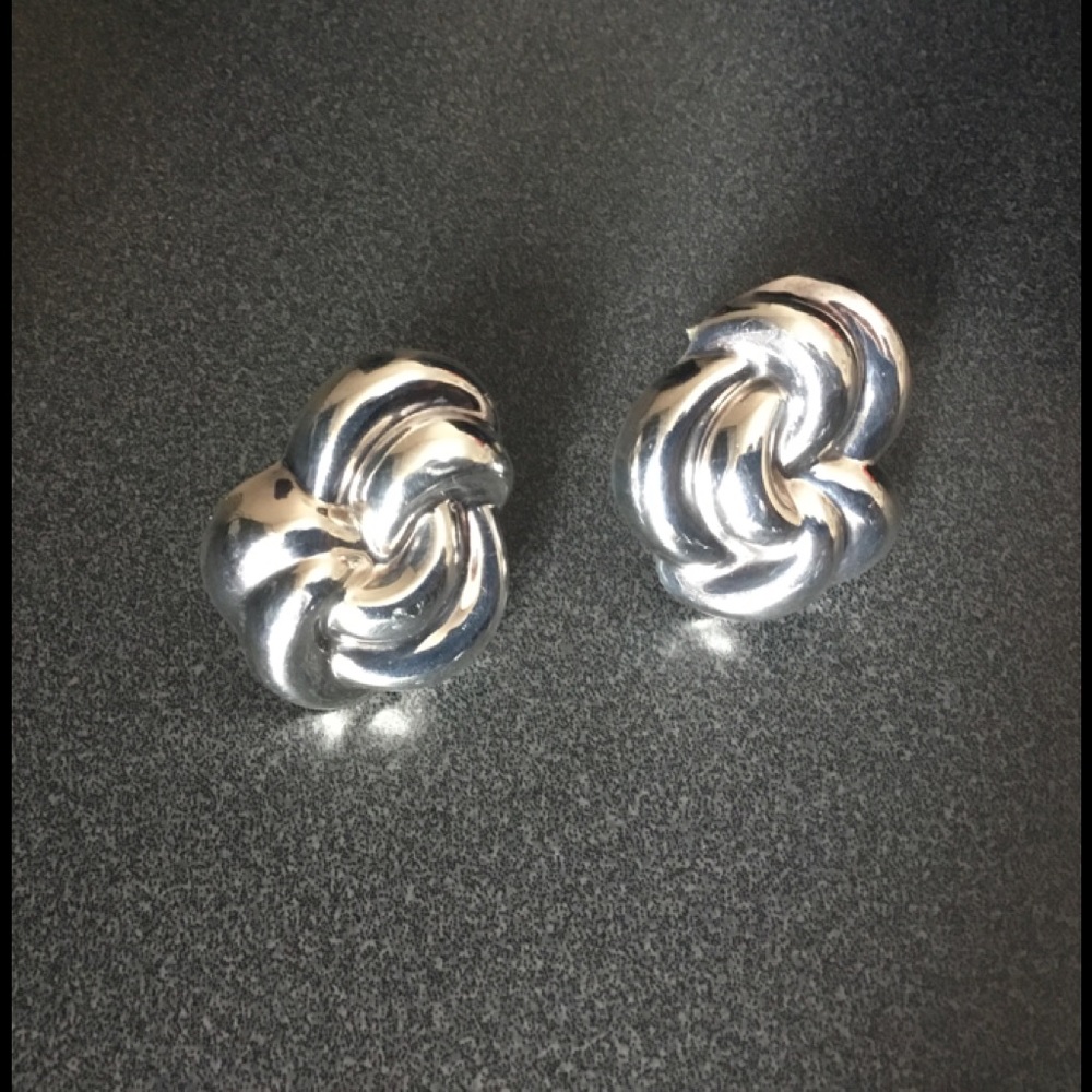 Vintage Sterling Silver .925 Clip Earrings — Neiman Marcus